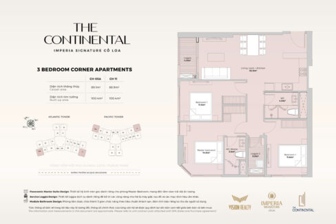 3 Phòng ngủ (Căn góc)