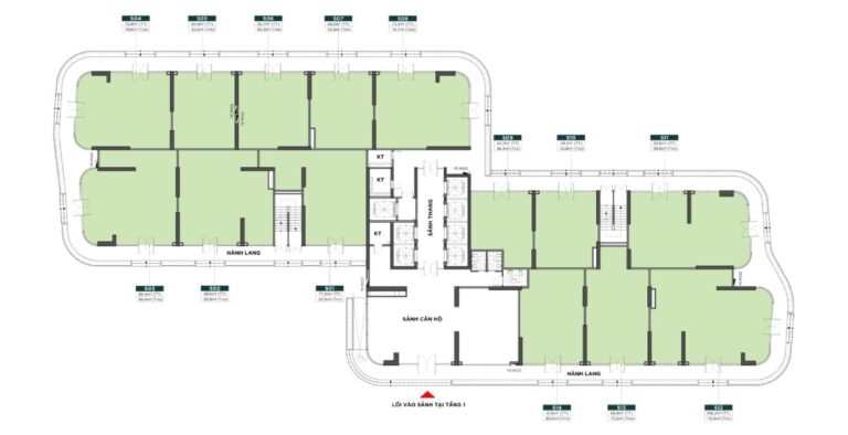 Tầng 1 - Tòa BE1