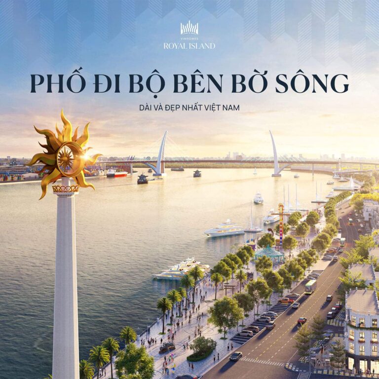 Phố đi bộ bên bờ sông